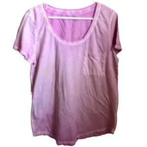 Eddie Bauer purple one pocket T-shirt size XL